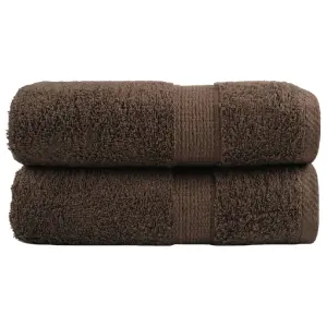 Ręczniki toaletowe Premium, SOLUND 2 szt. Brązowe 30x30cm 600 g/m²