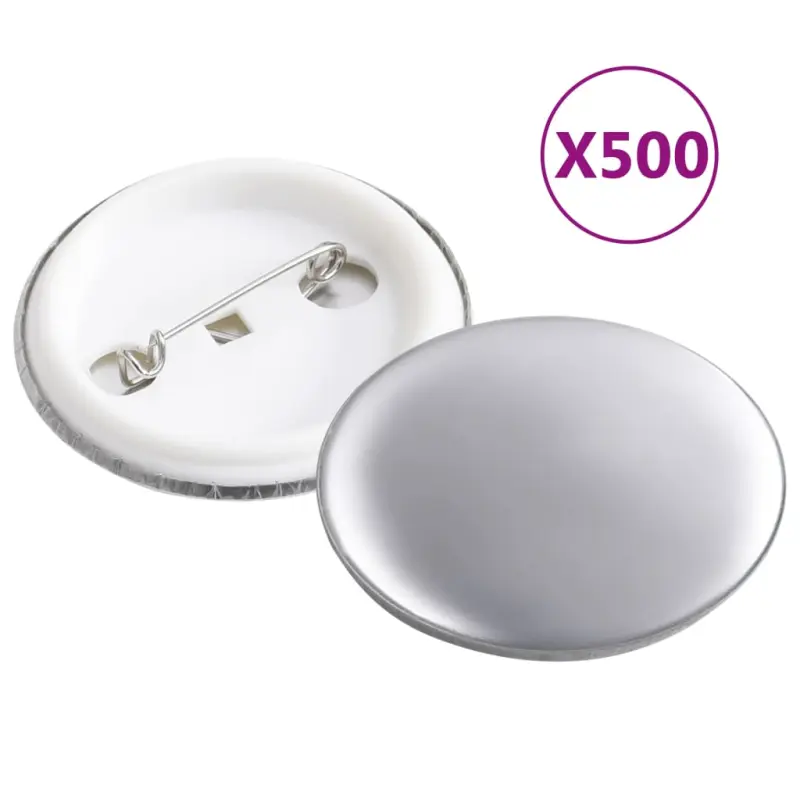 Zestaw przypinek, 500 szt., 37 mm