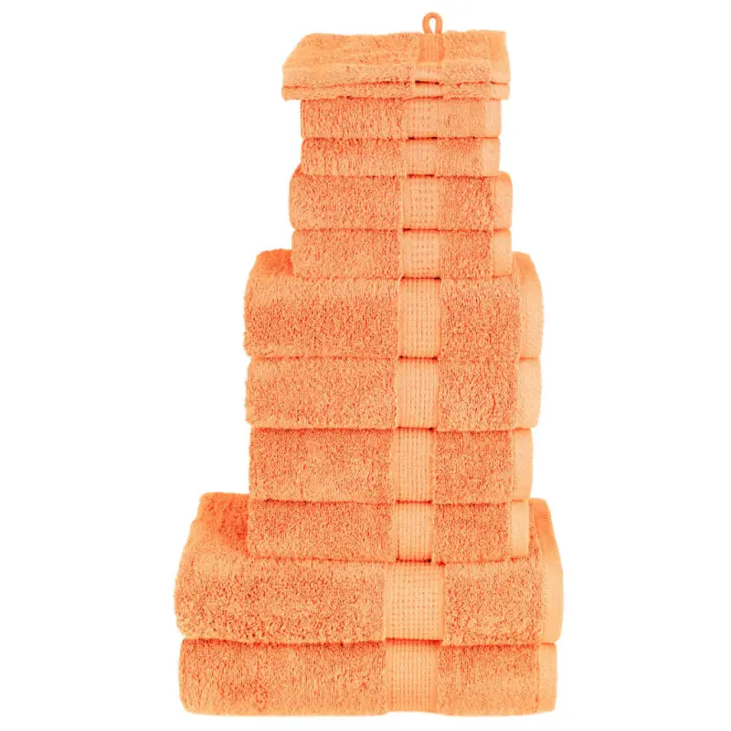 12-cz. zestaw ręczników premium SOLUND, pomarańczowy, 600 g/cm²