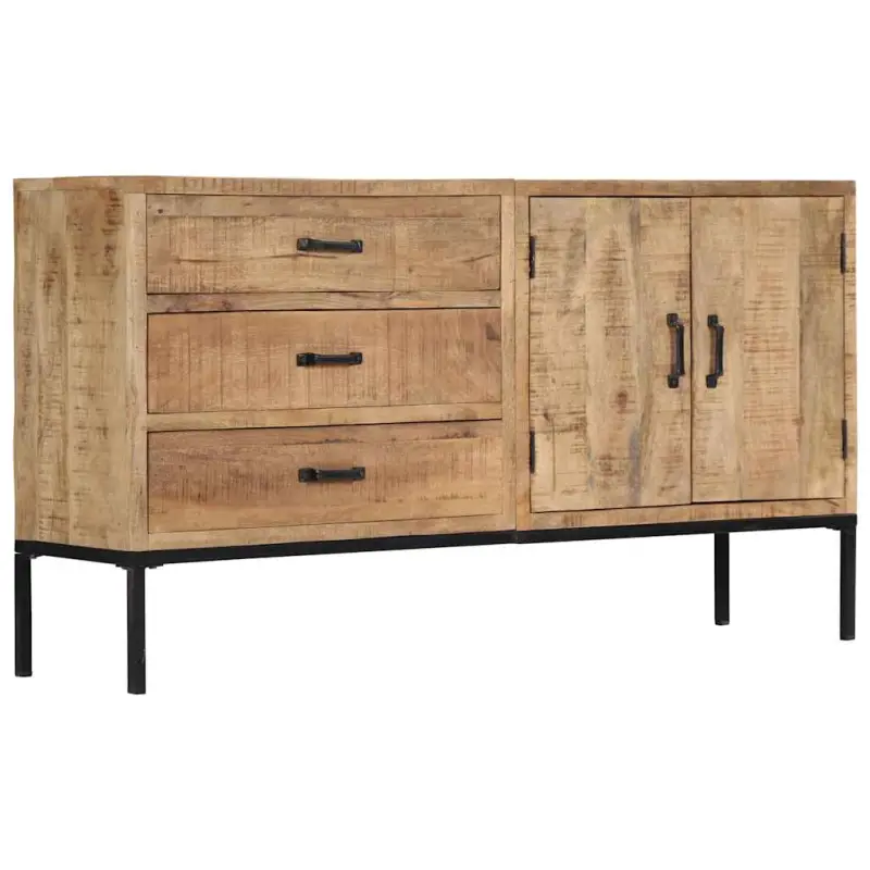 Szafka, 140x35x75 cm, lite drewno mango