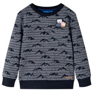 Bluza dziecięca, granatowy melanż, 140