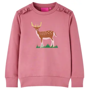Bluza dziecięca, malinowa, 128