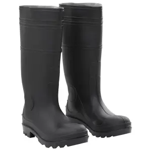 Kalosze, czarne, rozmiar 39, PVC