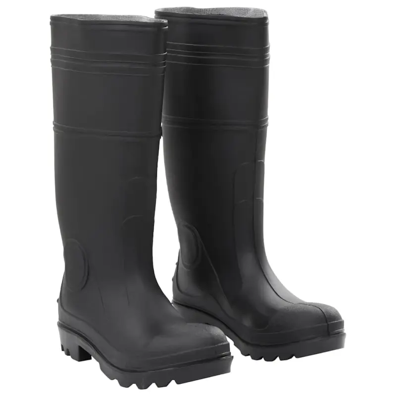Kalosze, czarne, rozmiar 39, PVC