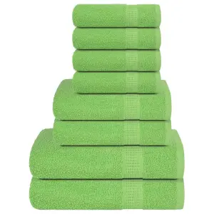 8-cz. zestaw ręczników, FROGN, zielone jabłko, 360 g/m²