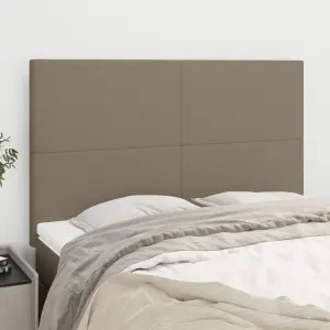 Zagłówek taupe 144x5x118/128 cm materiał
