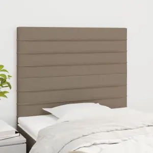 Zagłówek taupe 100x5x118/128 cm materiał