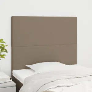 Zagłówek taupe 100x5x118/128 cm materiał