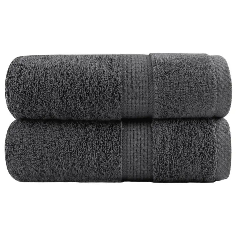 Ręczniczki premium, SOLUND, 2 szt., antracytowe, 30x50 cm, 600 g/m²