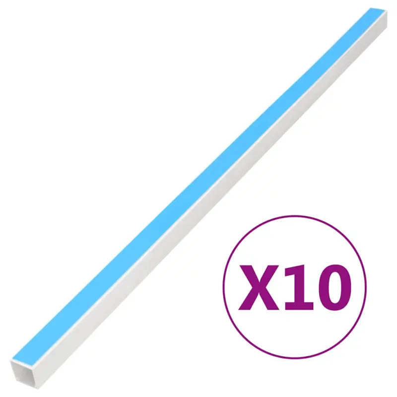 Kanał elektroinstalacyjny, samoprzylepny, 10x10 mm, 10 m, PVC