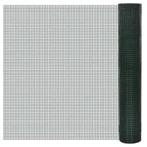 Ogrodzenie z siatki, galwanizowane, PVC, 10x1 m, zielone