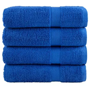 Ręczniki premium, SOLUND, 4 szt., niebieskie, 50x100 cm, 600 g/m²