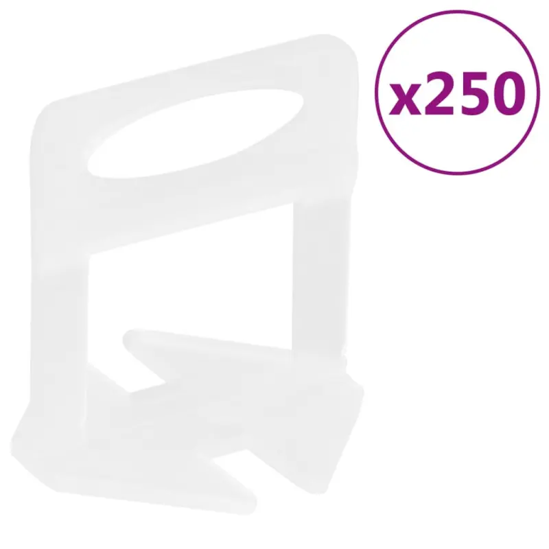 Klipsy do poziomowania płytek, 250 szt., 3 mm