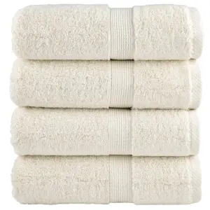 Ręczniki myjące Premium SOLUND 4 szt. Kremowe 30x30 cm 600 gsm