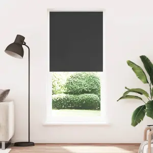 Roleta zaciemniająca 84,4x230 cm Szerokość tkaniny 80 cm czarna