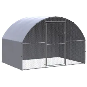 Klatka zewnętrzna dla kurcząt, 3x2x2 m, stal galwanizowana