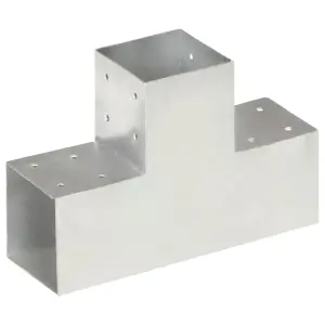 Łącznik w kształcie T, galwanizowany metal, 101x101 mm