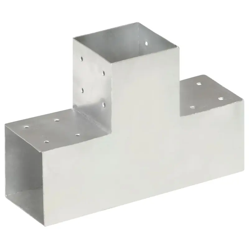 Łącznik w kształcie T, galwanizowany metal, 101x101 mm