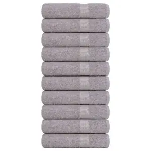 Ręczniki do rąk FROGN 10 szt. Szare 50x100 cm 360 g/m²