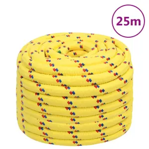 Linka żeglarska, żółta, 20 mm, 25 m, polipropylen
