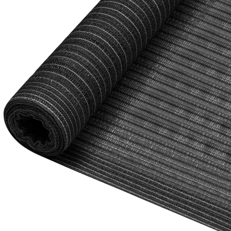 Siatka cieniująca, antracytowa, 2 x 25 m, HDPE, 195 g/m²