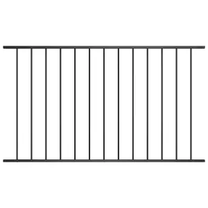 Panel ogrodzeniowy Woerden stal malowana proszkowo 1,7x1 m czarny