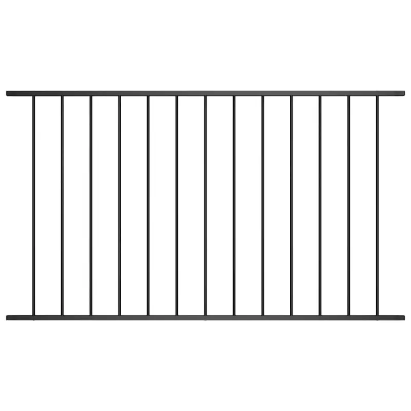 Panel ogrodzeniowy Woerden stal malowana proszkowo 1,7x1 m czarny