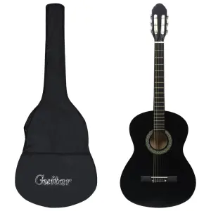 Gitara klasyczna dla początkujących, 4/4, 39, z pokrowcem