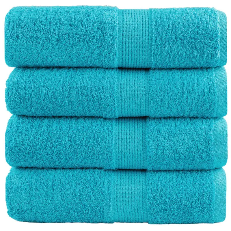Ręczniki toaletowe Premium SOLUND 4 szt. Turkusowe 30x30 cm 600 gsm