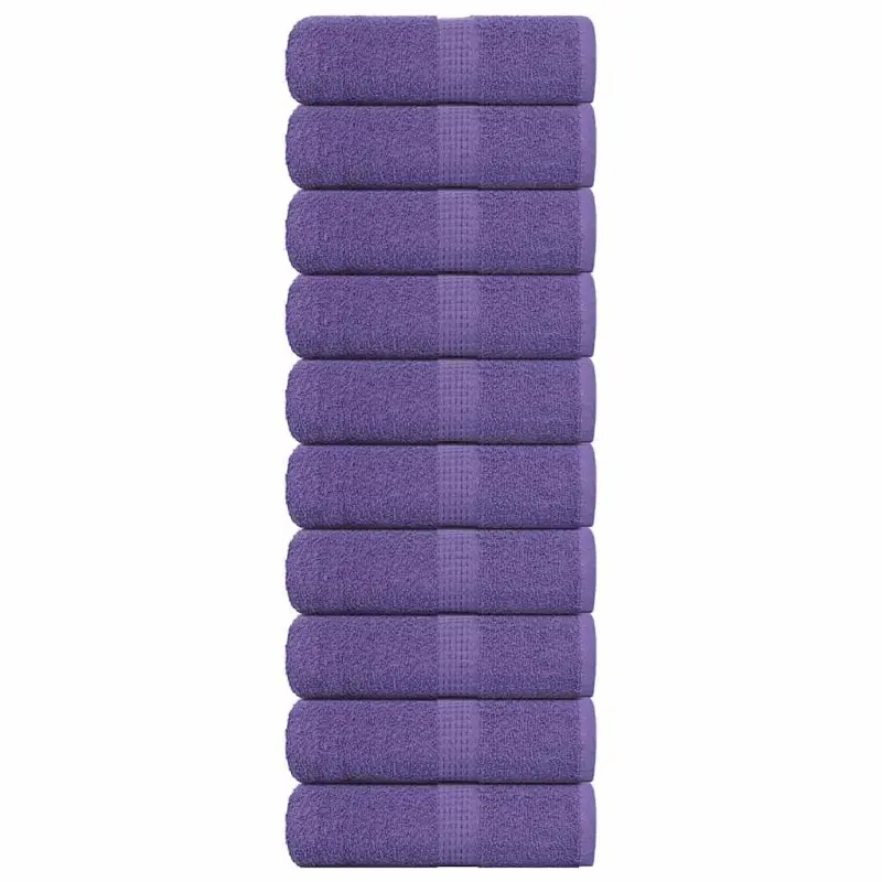Ręczniki gościnne FROGN 10 szt. Fioletowe 360 g/m²