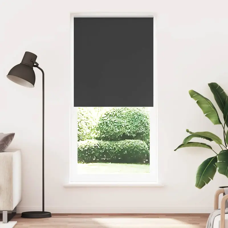 Roleta zaciemniająca 124,4x230 cm Szerokość tkaniny 120 cm czarna