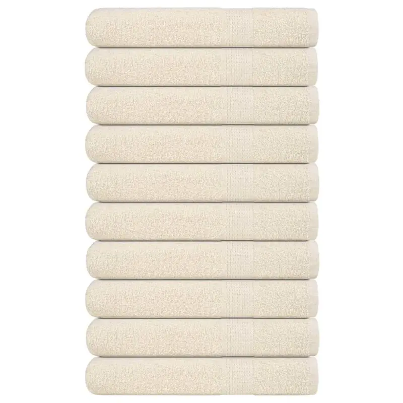 Ręczniki, FROGN, 10 szt, kremowe, 100x200 cm, 360 g/m²