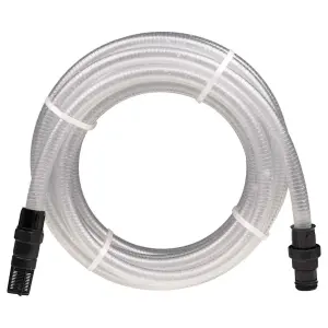 Wąż ssący z przyłączami PVC Przezroczysty 1 10 m PVC