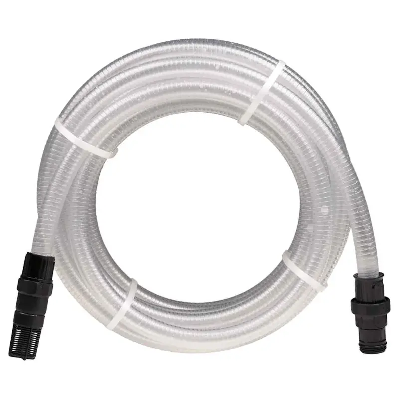 Wąż ssący z przyłączami PVC Przezroczysty 1 10 m PVC