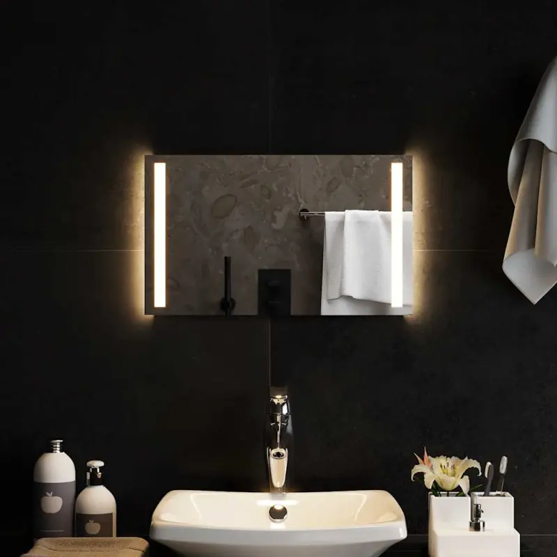 Lustro łazienkowe z LED, 50x30 cm