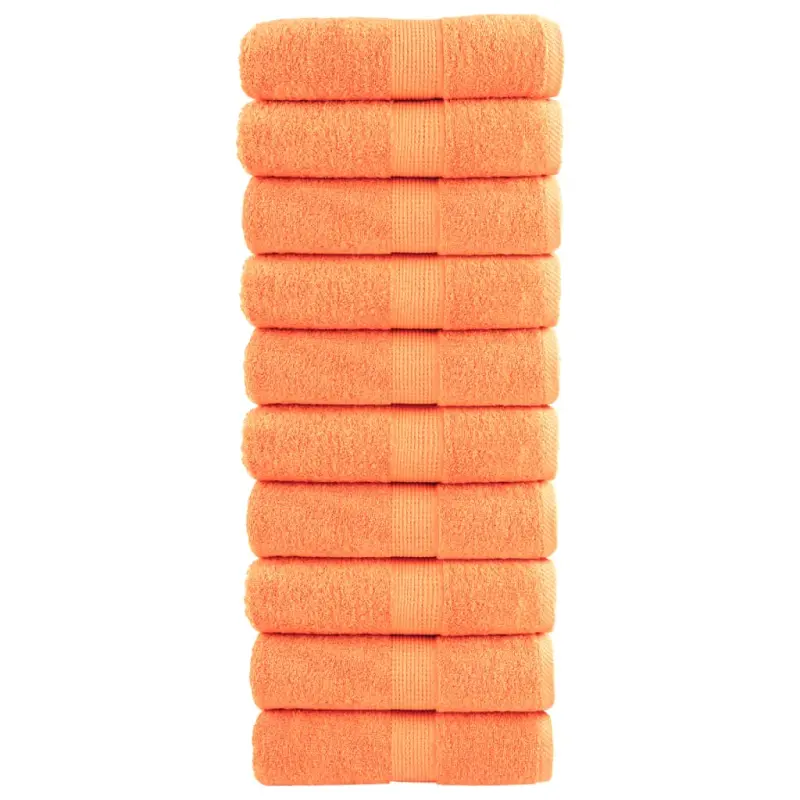 Ręczniczki premium SOLUND, 10 szt., pomarańczowe, 30x50 cm