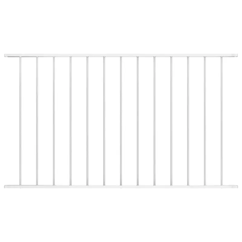 Panel ogrodzeniowy Woerden stal malowana proszkowo 1,7x0,75 m biały