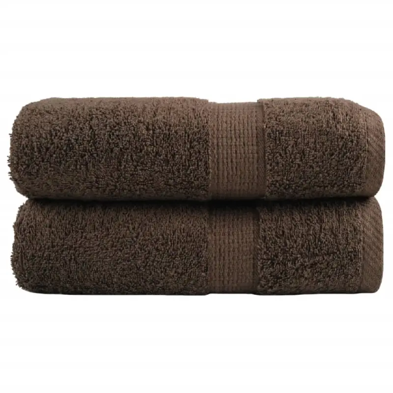 Ręczniczki premium, SOLUND, 2 szt., brązowe, 30x50 cm, 600 g/m²