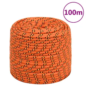 Linka żeglarska, pomarańczowa, 10 mm, 100 m, polipropylen