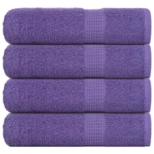Ręczniki do rąk FROGN 4 szt. Fioletowe 50x100 cm 360 g/m²