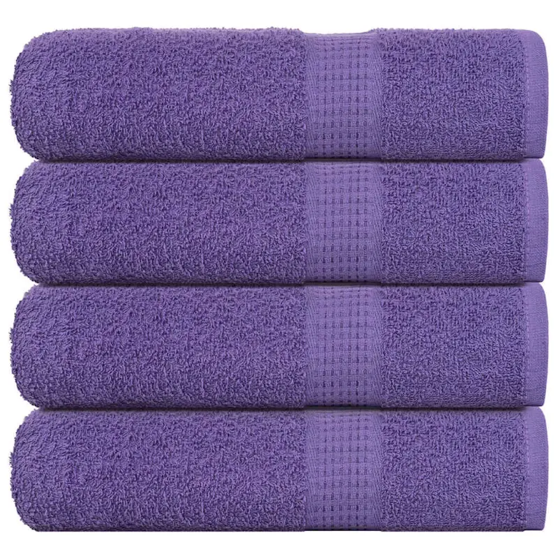 Ręczniki do rąk FROGN 4 szt. Fioletowe 50x100 cm 360 g/m²