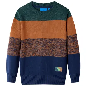 Sweter dziecięcy z dzianiny, kolorowy, 104
