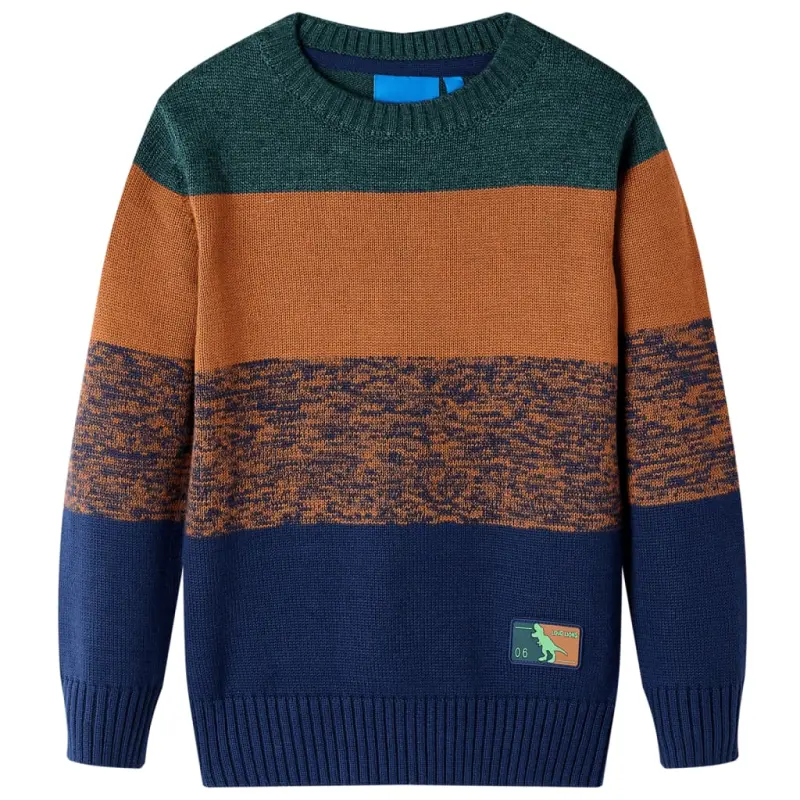 Sweter dziecięcy z dzianiny, kolorowy, 104