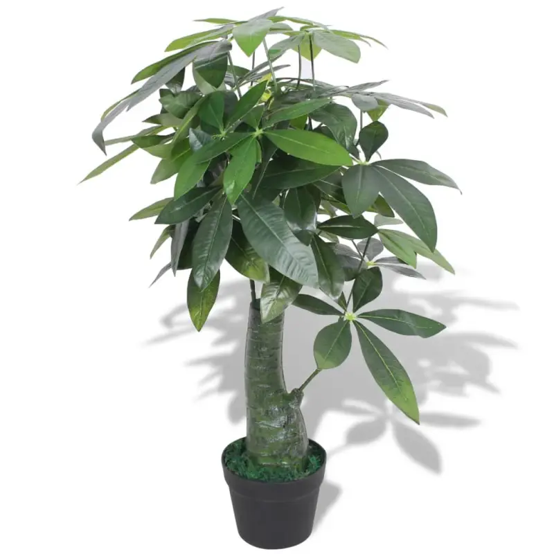 Sztuczna pachira wodna z doniczką, 85 cm, zielona