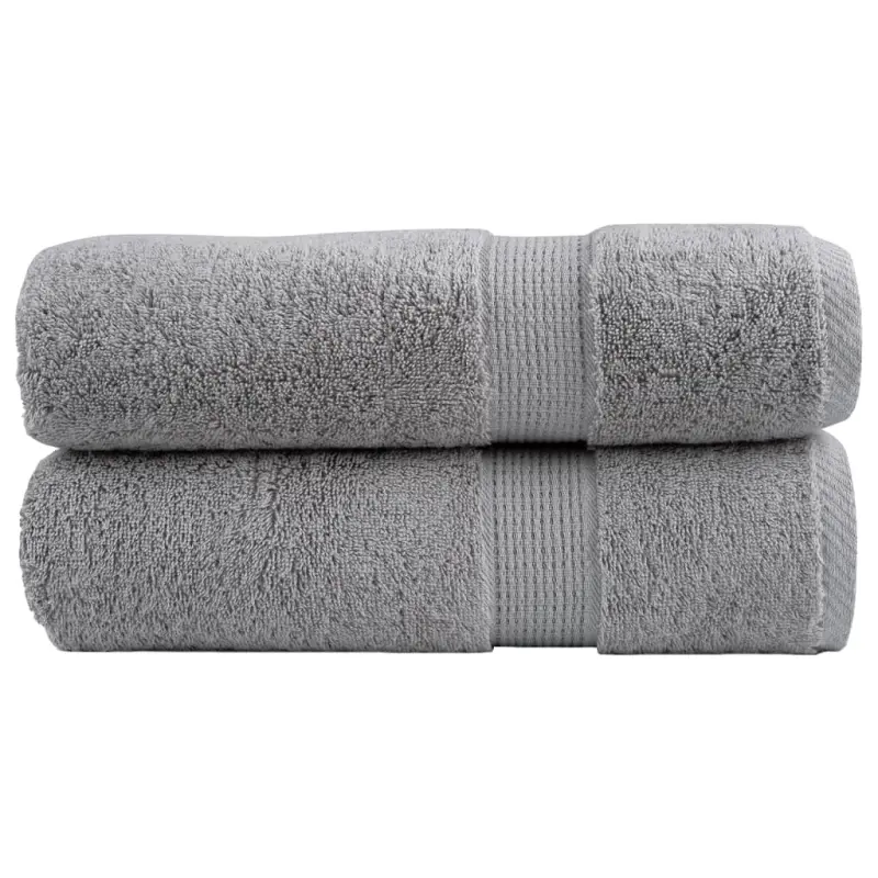Ręczniki premium, SOLUND, 2 szt., szare, 50x100 cm, 600 g/m²