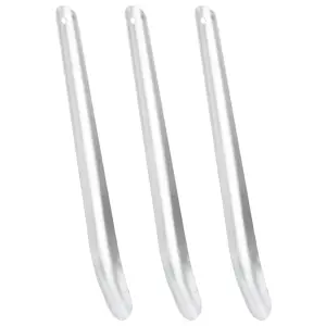Ściągaczki do potu dla koni, 3 szt., srebrne, aluminiowe