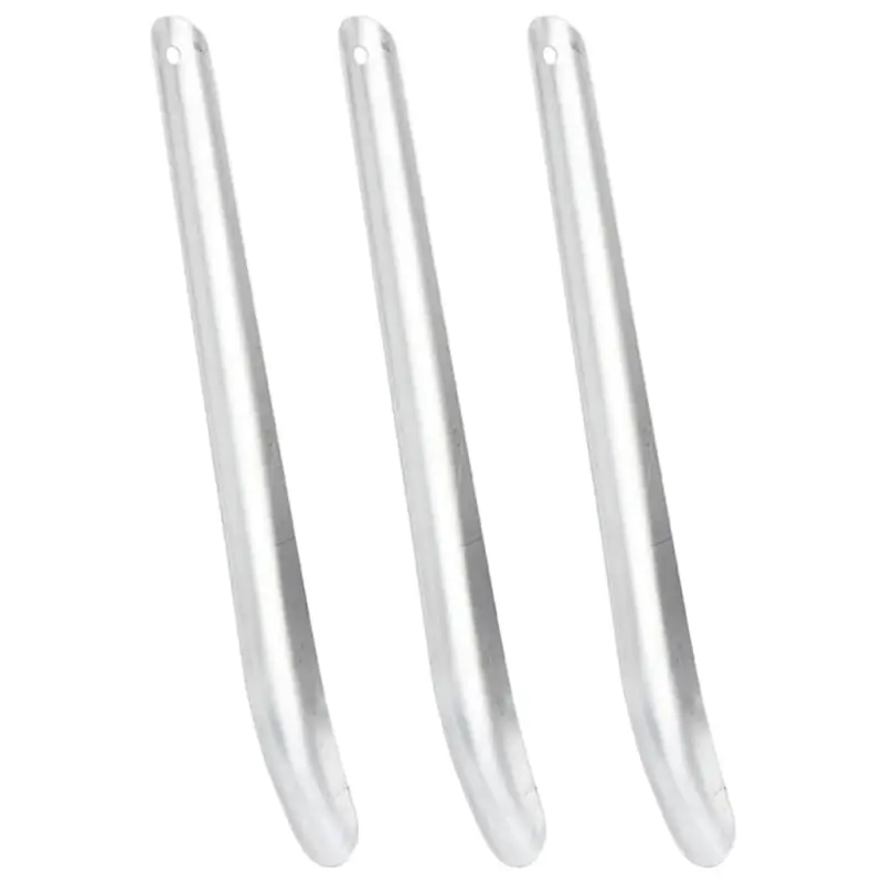Ściągaczki do potu dla koni, 3 szt., srebrne, aluminiowe