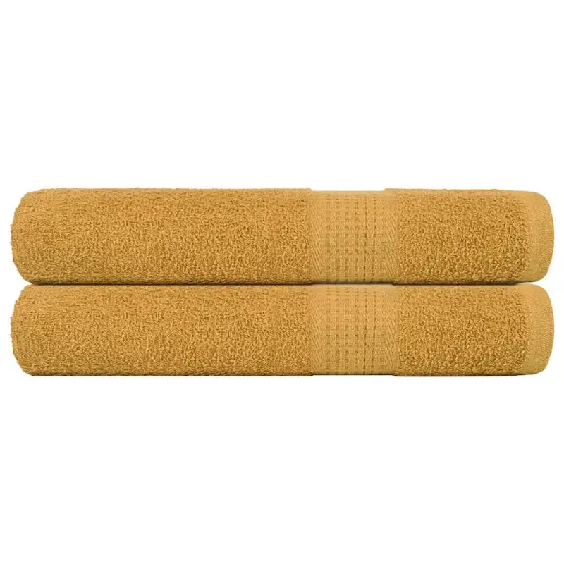 Ręczniki FROGN 2 szt. Złoty 100x200 cm 360 g/m²