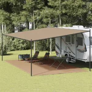 Wykładzina do namiotu, kolor taupe, 400x700 cm, HDPE