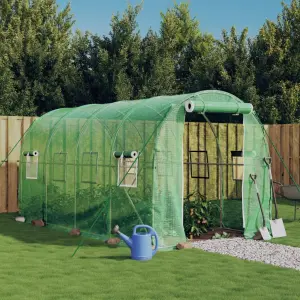 Szklarnia ze stalową ramą, zielona, 8 m², 4x2x2 m